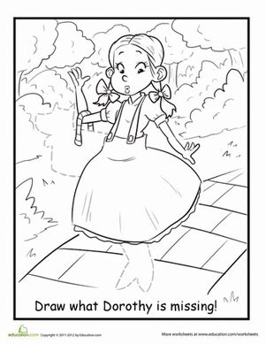 29.86 nok loading in stock. Dorothy and Toto Coloring Page | Coloring pages, School ...