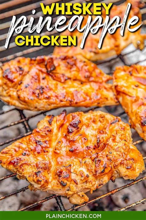 Sweet whiskey bbq saucelife she lives. Whiskey Pineapple Chicken - delicious!!! Chicken marinated ...