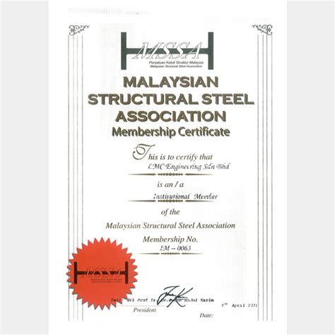 Mechanical and electrical engineering consultants. Certificates | LMC Engineering Sdn. Bhd.