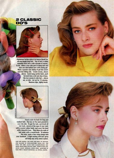 The purdey streamlined hair style was simply a version of a slick bob with a definite back neckline contour. How to make the perfect '80s hairstyles: Tips for her from ...