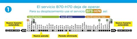 The system opened to the public in december 2000, covering caracas avenue and 80 street. Ruta H74 Transmilenio - Rutas SITP Bogotá