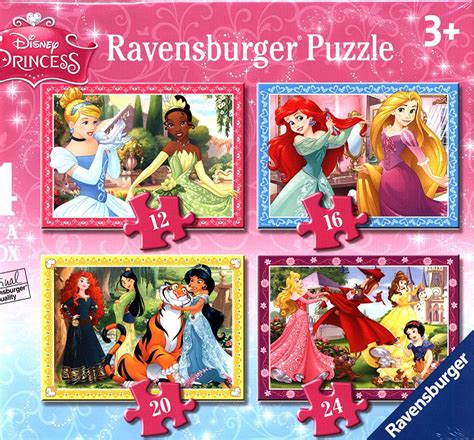 These creative pastimes take puzzles to the next level. Ravensburger Disney Princess 4 in a box (12, 16, 20, 24pc ...