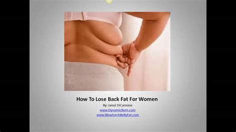 Now curl back down and touch your right feet using your left hand. How To Lose Back Fat For Women - YouTube