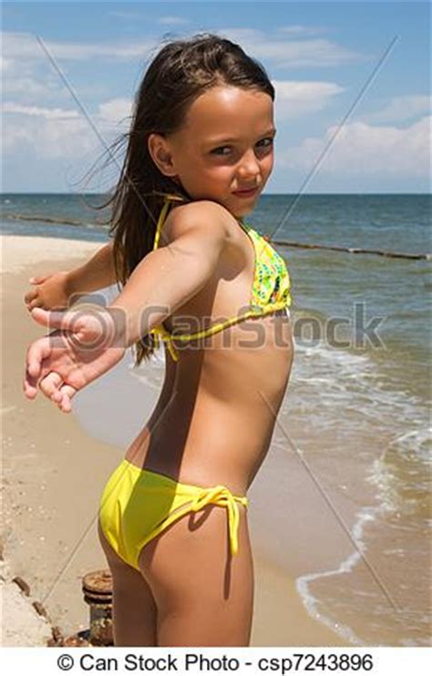 Garrison comes to terms with his sexuality. Stock Image of Little girl posing at the seaside - Small ...