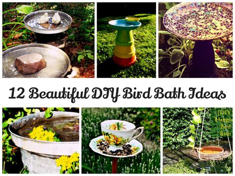 I also make a shallow tier for the bees to hydrate. 12 Beautiful DIY Bird Bath Ideas