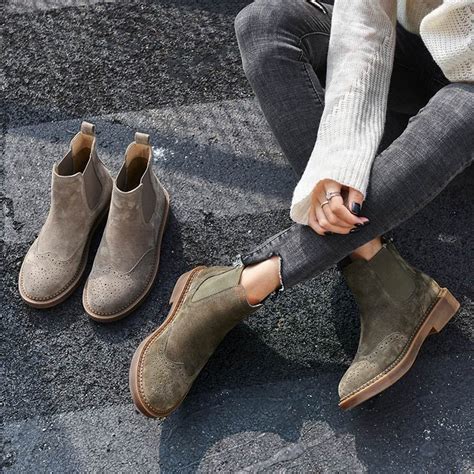 Suede can look great, but is generally a more causal option that reduces the formality of the look. Oxify Boots in 2020 | Ankle boots outfit fall, Chelsea ...