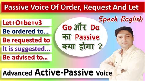 The subject or the sufferer of the action, i.e. Learn Imperative Sentences With Passive Voice | Active ...