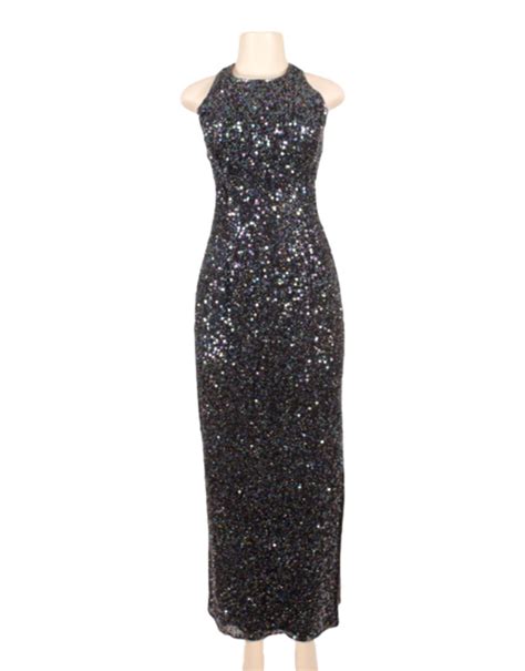 SCALA MULTICOLOR SEQUIN GOWN | Sequin gown, Dresses, Gowns