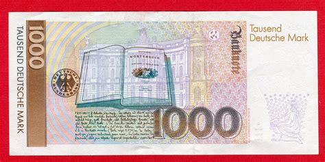 As part of its program to upgrade its family of banknotes, hungary's central bank has begun circulating a new 1000 forint banknote. BRD, Deutsche Bundesbank 1000 DM Deutsche Mark 1991 Gebrüder Grimm - Serie AD II, hübscher ...