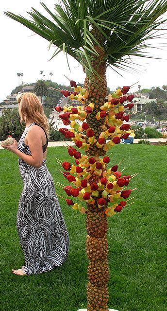 .christmas pineapple tree simulated fruit home decoration for pineapple christmas trees. Pineapple Tree with Fruit Skewers | Fruit decorations ...