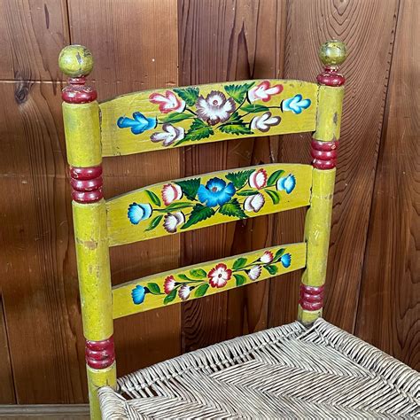 Try it on an old chair on one that you find at your. PAINTED LADDER BACK CHAIR