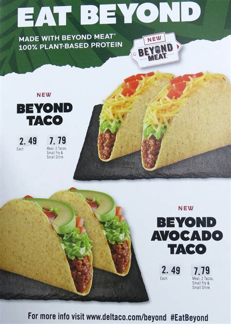 Del taco nicely duplicates the delicious fish tacos you'd find in coastal towns south of the border. NEW at Del Taco: Beyond taco & Beyond avocado taco ...