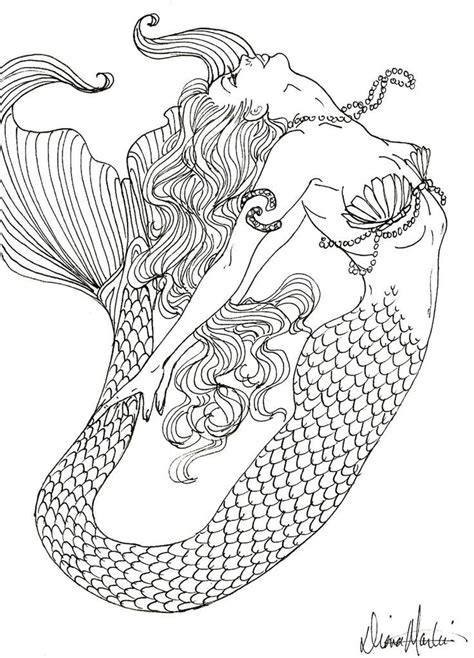 Adult coloring books are great tools to use when revealing stress or simply expressing creativity. Free Printable Coloring Pages For Adults Mermaids ...