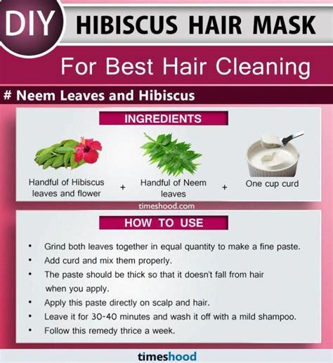 Neem oil is an amazing hair oil for hair and has rich ayurvedic properties. Hibiscus Hair Mask for hair cleaning. Neem leaves are one ...