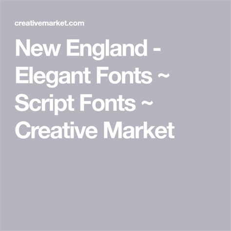 The england hand db font contains 218 beautifully designed characters. New England Script | Elegant font, New england, Modern ...