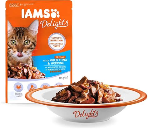 Delectables senior 10 years+ variety pack. IAMS Delights Wet Food Land for Adult Cats with Meat and ...