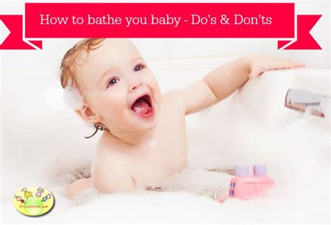 Test the water to make sure the temperature is perfect before you fill your bathtub with two to three inches of water. Bathing a Newborn Baby - Do's and Don'ts