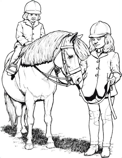 My boy was a rough and tumble boy's boy. Riding Horse Coloring Pages at GetColorings.com | Free ...