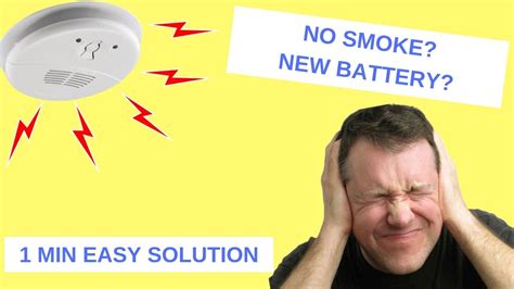 Smoke detectors sense smoke only, and connect to a fire alarm system. Stop a Beeping/Chirping Smoke Alarm | New Battery & No ...