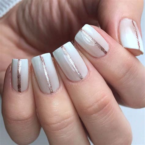 Fancy nail art designs are not everyone's cup of tea. One-Stripe Nail Art Design | POPSUGAR Beauty UK