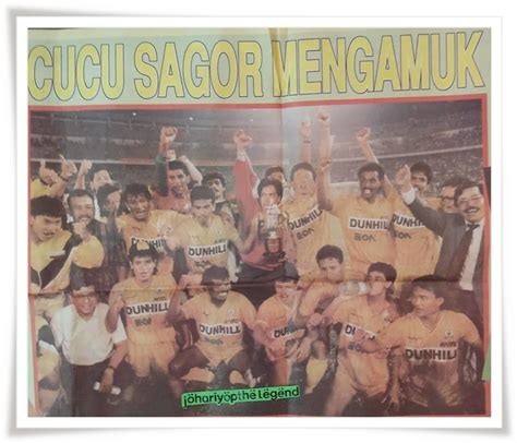 Final piala fa 1990 perak vs selangor. Edisi Sulung Piala FA: Perak lawan Selangor (1990).