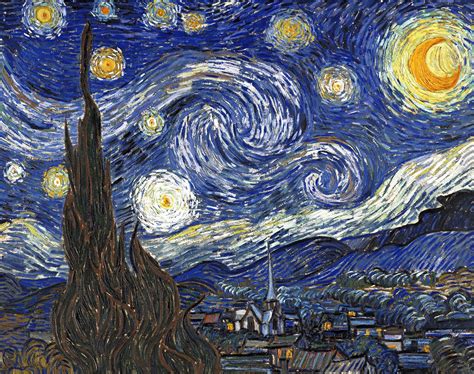 Watercolors painting of starry night on your wall looks so aesthetic. The Starry Night | History, Description, & Facts | Britannica