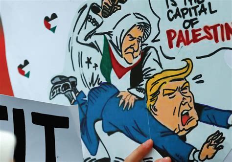 There is no capital of palestine nor was there ever a capital of palestine. PROTESTERS DEMONSTRATE against US President Donald Trump's ...