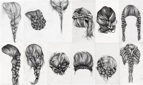Are you still struggling to draw hair that genuinely looks good and realistic? Braid Study (Ongoing) - Lauren Munns