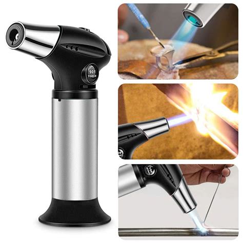 Cooking Butane Gas Torch Refillable Culinary Chefs Blow ...