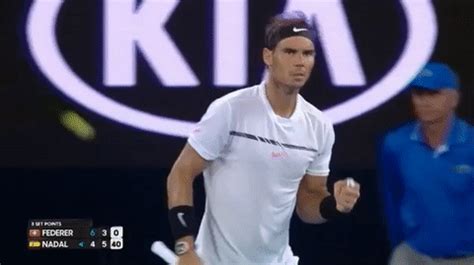 #rafa #tennis #rafael #nadal #gif #usopen #grandslam #win #winner #play #match #rafanadal #best #beast #imgur10 #emotions #fantastic. Rafael Nadal Fist Pump GIF by Australian Open - Find ...