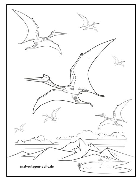 Dieses flugsaurier ausmalbild wurde schon 5409 mal mit der flugsaurier malvorlage aus der kategorie comics können sie nichts falsch machen! Malvorlage Flugsaurier Dinosaurier - Kostenlose Ausmalbilder