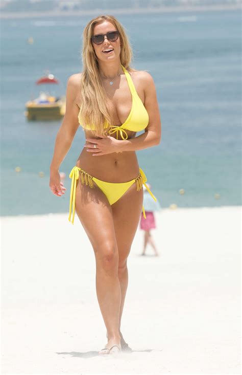 Your teen looking down stock images are ready. Chloe Meadows in a Yellow Bikini at the Beach in Dubai ...