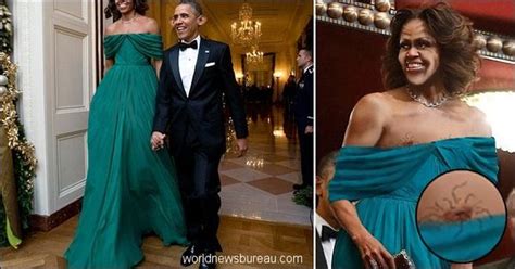 Последние твиты от michelle obama (@michelleobama). First Lady Wardrobe Malfunction! - World News Bureau