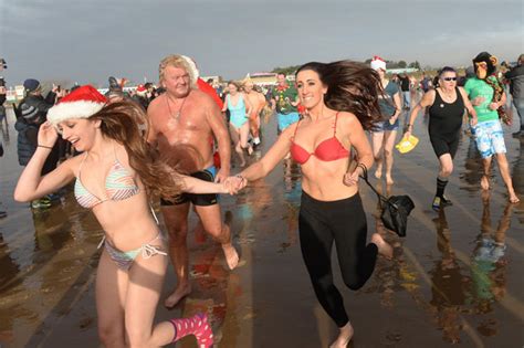 Whip with wire whip and serve over ice. Brave Brits strip off and go for chilly Christmas Day dip ...