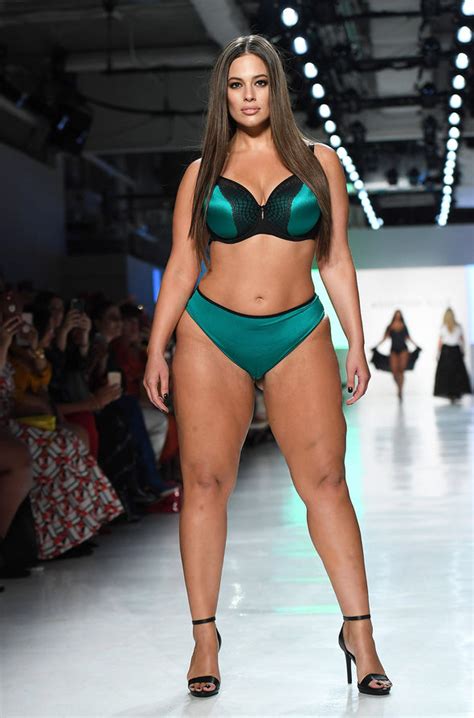 All models were 18 years of age or older at the time of depiction. Ashley Graham exposes CAMEL TOE in saucy lingerie