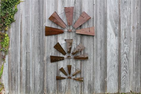 Aug 23, 2019 · 1. 28" Large Rustic Metal Half Windmill Country Farm Wall Art Barn Decor