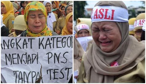 Maka penggajian guru honorer menjadi kebijakan dari pembina satuan pendidikan (kepalasa. Mas Menteri, Ada 1,5 Juta Guru Honorer Belum Tersentuh Bantuan