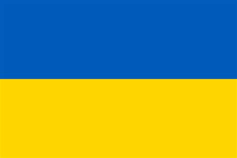Een blauwe boven en een gele beneden. Vlag van Oekraïne 🇺🇦 - Vlaggen van landen