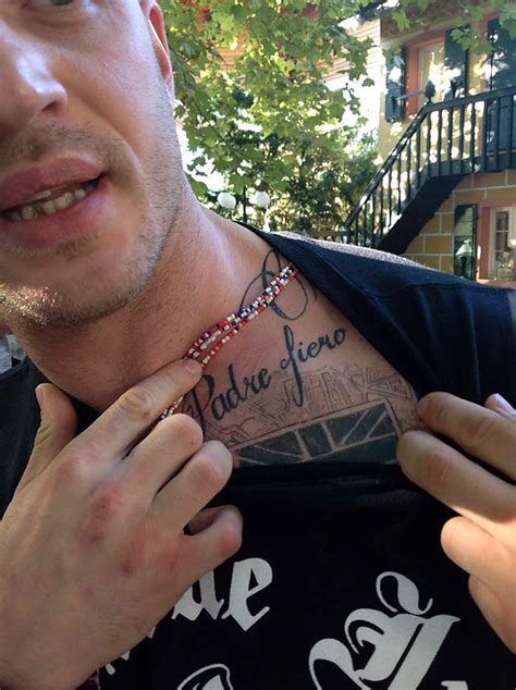 Let's check out tom hardy tattoos. Is it weird that I {LOVE} crooked teeth on men? #tomhardy ...