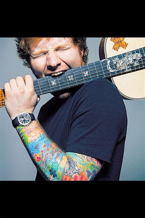 Ed sheeran's tattoos are made with the latest and most cutting edge technology. Great idea | Ed sheeran, Ed sheeran guitar, Music ed