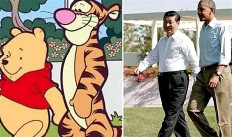 Here is the photo from the twitter archives: La censura de Winnie Pooh en China