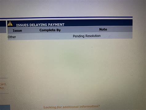 Issues delaying payment. Did this happen to anyone else or does anyone know what this means? It 