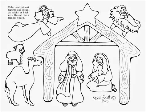 Baby jesus is waiting nativity coloring pages. Serendipity Hollow: Nativity Figures