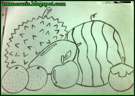 Lukisan buah buahan tempatan malaysia cikimm com. EmmeR AziZ: PROJEK SENI PBS TINGKATAN 1: GARISAN & LUKISAN ...