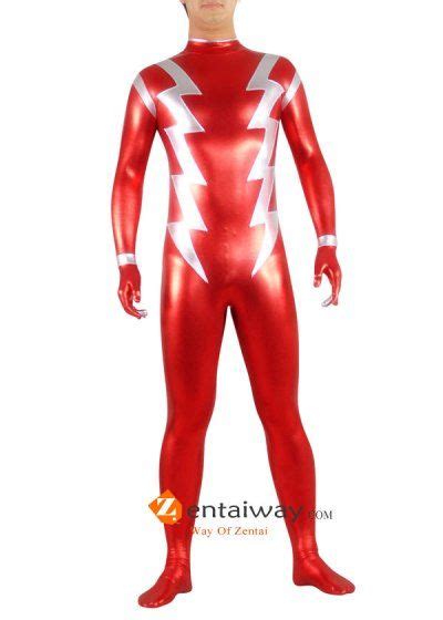 Red mini skirt with nylons | kats little world. Red And Silver Shiny Metallic Spandex Zentai Suit | Unisex ...