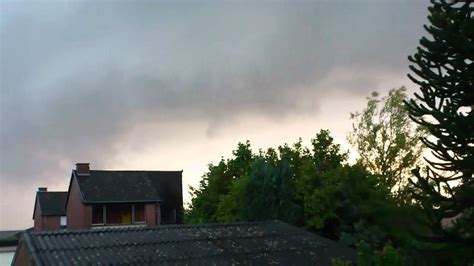 Thursday night's storm blew the roofs off buildings in the. Tornado in Belgium - YouTube