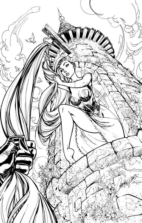 Wonderful fairy tales coloring book for adult with enjoy & fun, gorgeous fairy tales, relaxing, inspiration, cute fairy tales coloring for fairy lover, girls, boys, teen and adult. Parkers Comics exclusive zenescope cover. not sure which ...