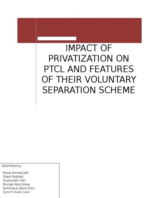 A pia spokesman said on monday that the vss package had been prepared for employees in two. Impact Of Privatization On Ptcl And Features Of Their ...