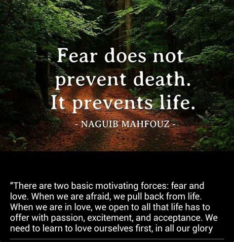 نجيب محفوظ‎ nagīb maḥfūẓ, ipa: Fear, quote by Naguib Mahfouz | Quotes to live by ...