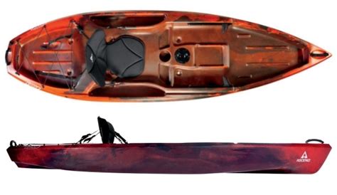 Mostly on a river but i have been on a couple of small lakes. Ascend D10T 10 Fishing Kayak Review